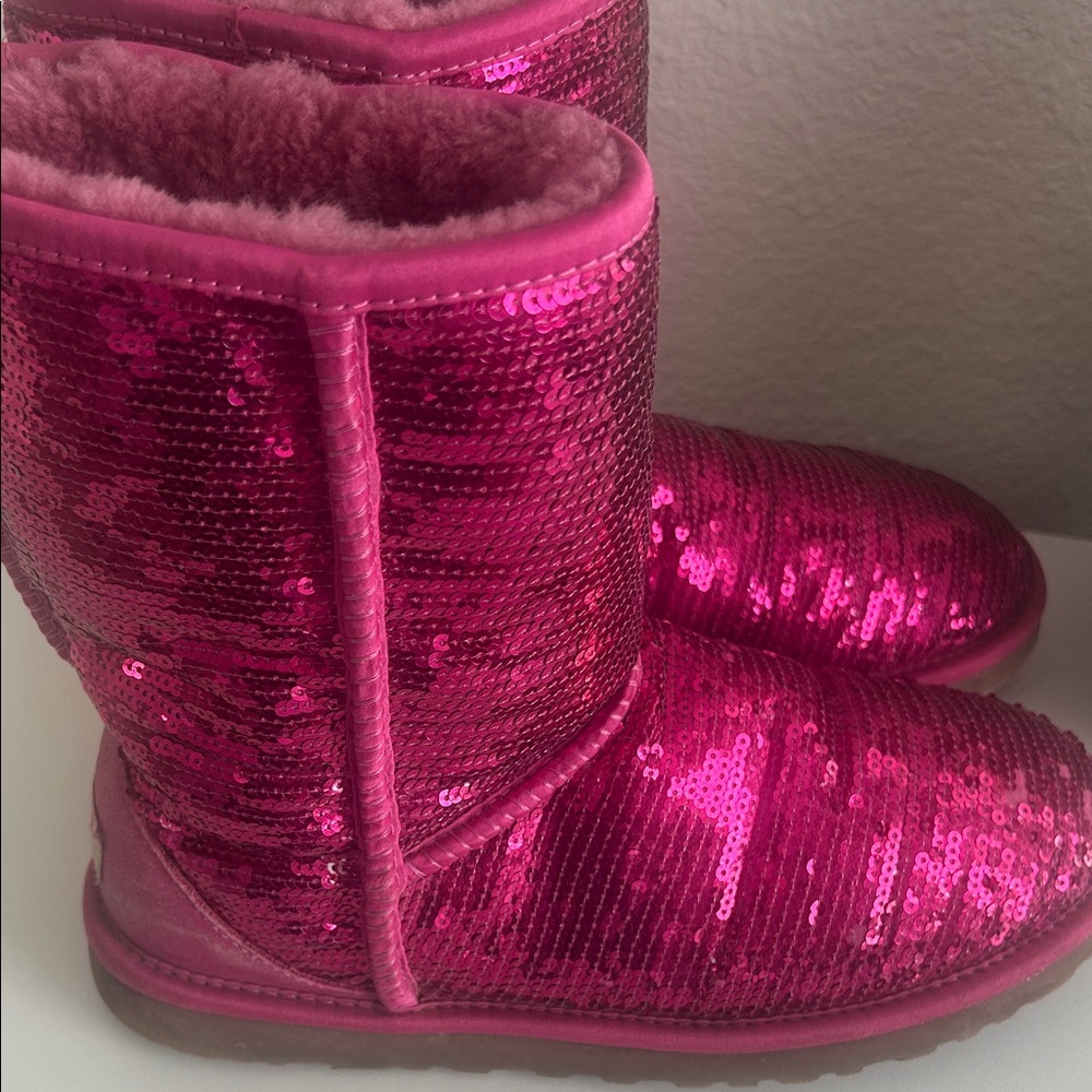 UGG Pink Sequin Women's Boots